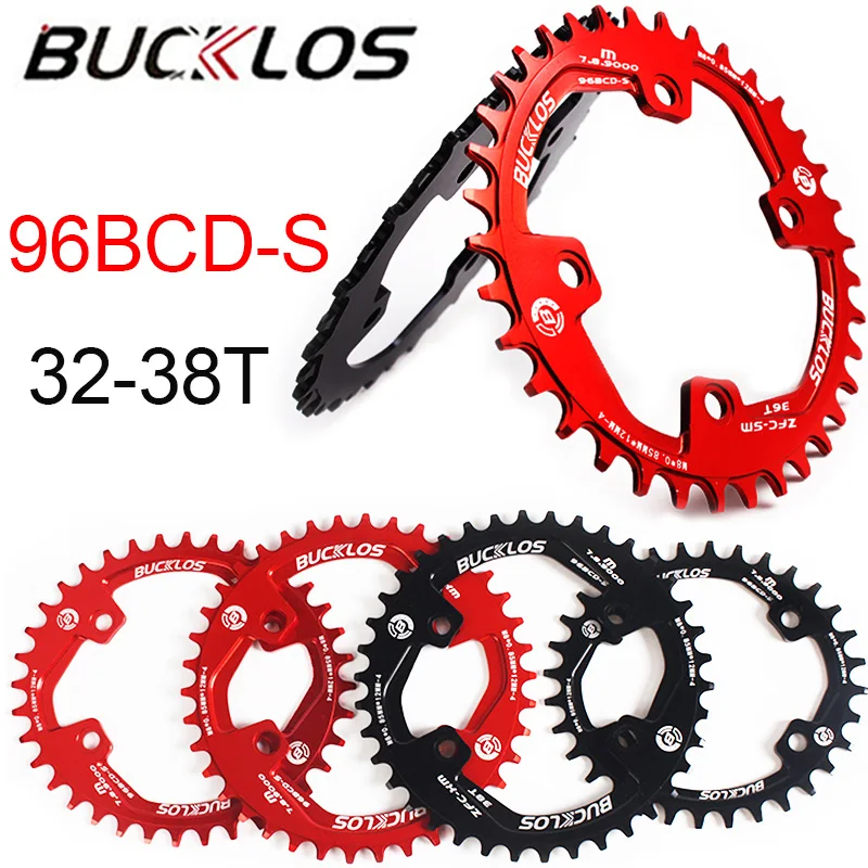 96BCD-S Chainring 32t 34t 36 38t Narrow Wide Bike Chainwheel Aluminum MTB Chain Wheel Round Oval Fit 8/9/10/11S Bike Crankset