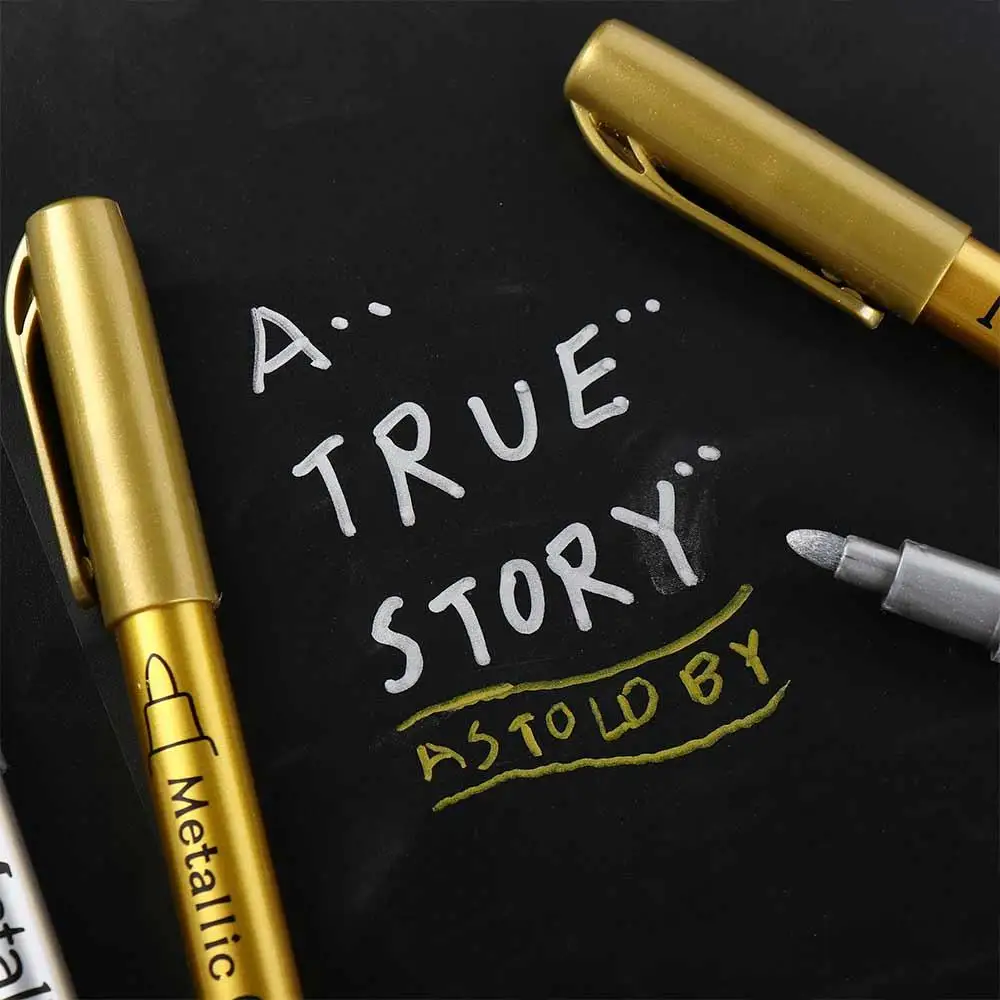 Ink Is Shiny Metallic Marker Pens Long-lasting Not Fade Paint Marker Pens Waterproof Persistent Resin Mold Pen Children Gift