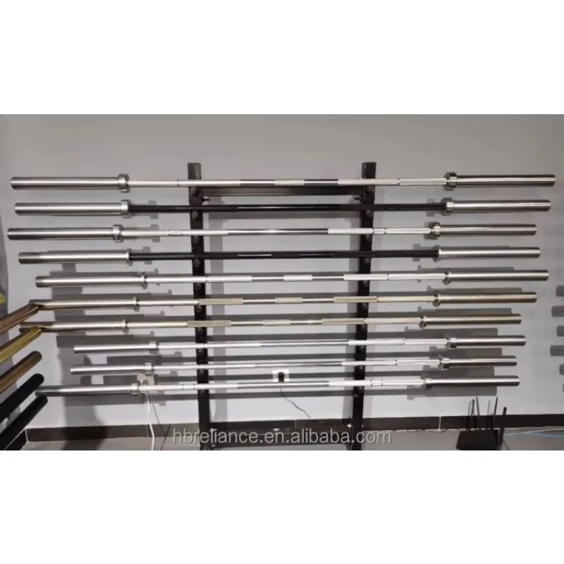 Barra de levantamiento de pesas de 2,2 M, barra de pesas Olimpica para gimnasio, barra de pesas de levantamiento de pesas de acero de aleación de 20kg a la venta