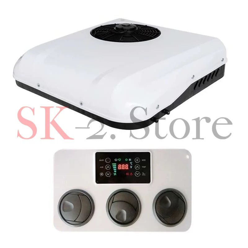 12v24v light truck special parking air conditioner truck dual-purpose construction vehicle modified small sunroof integrated