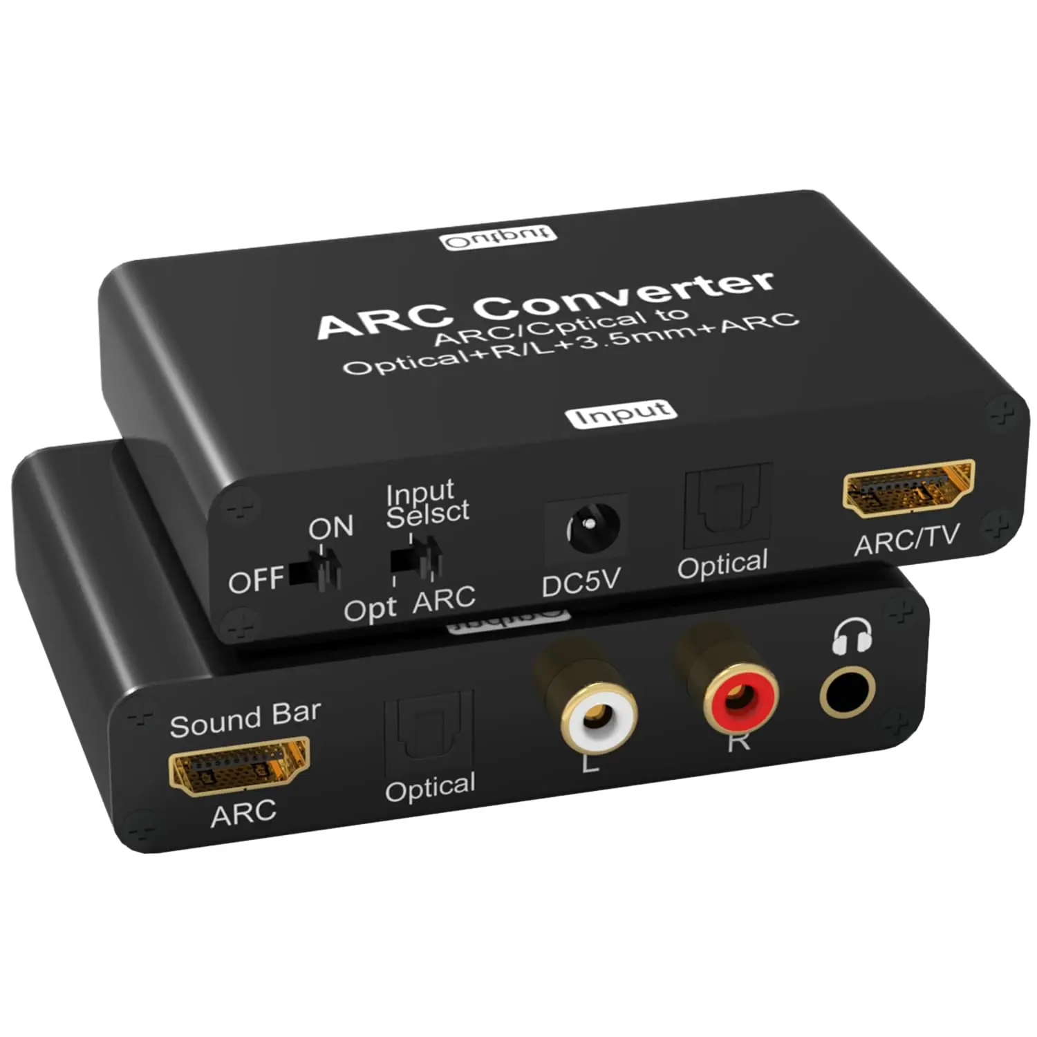 ARC Audio Converter 192KHz ARC Audio Extractor Digital to Analog DAC HDMI ARC SPDIF to Optical 3.5mm L/R Stero Audio Extractor