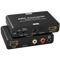 ARC Audio Converter 192KHz ARC Audio Extractor Digital to Analog DAC HDMI ARC SPDIF to Optical 3.5mm L/R Stero Audio Extractor