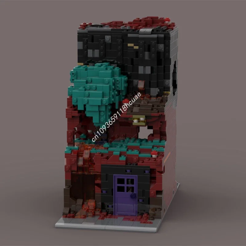 

1794pcs MOC Nether Modular Building Warped Forest Model blocks Education craft toys Kids creative Christmas gifts