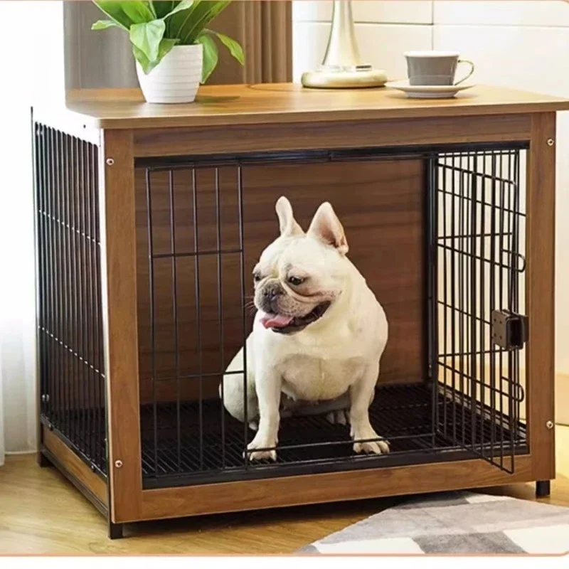 Wooden Pet Indoor Crate with Toilet Small Dog Pen Shiba Inu Medium Small Separate Cage Home Baby playpen Fence