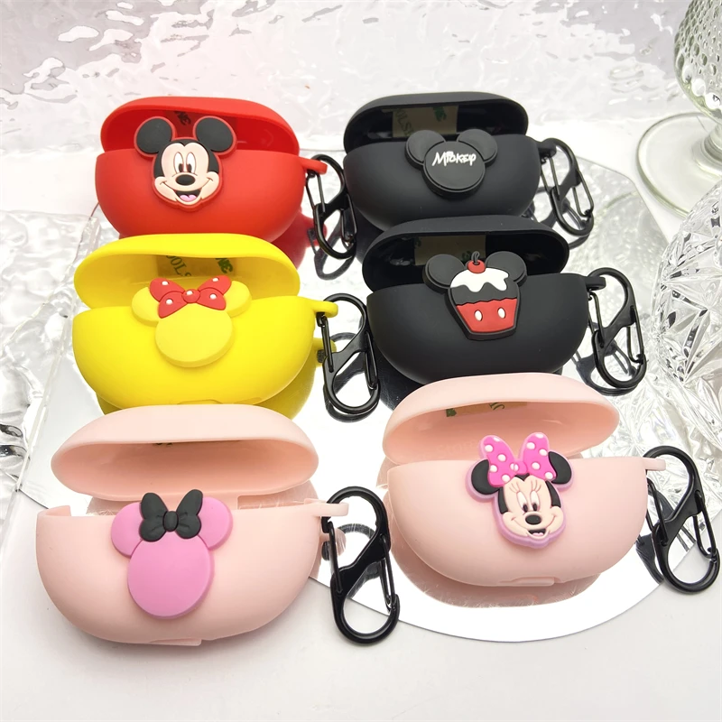 Disney Cute Mickey Minnie Earphone Protective Case For Huawei FreeBuds Pro 3 Bluetooth Headphone Silicone Soft Headset Cover