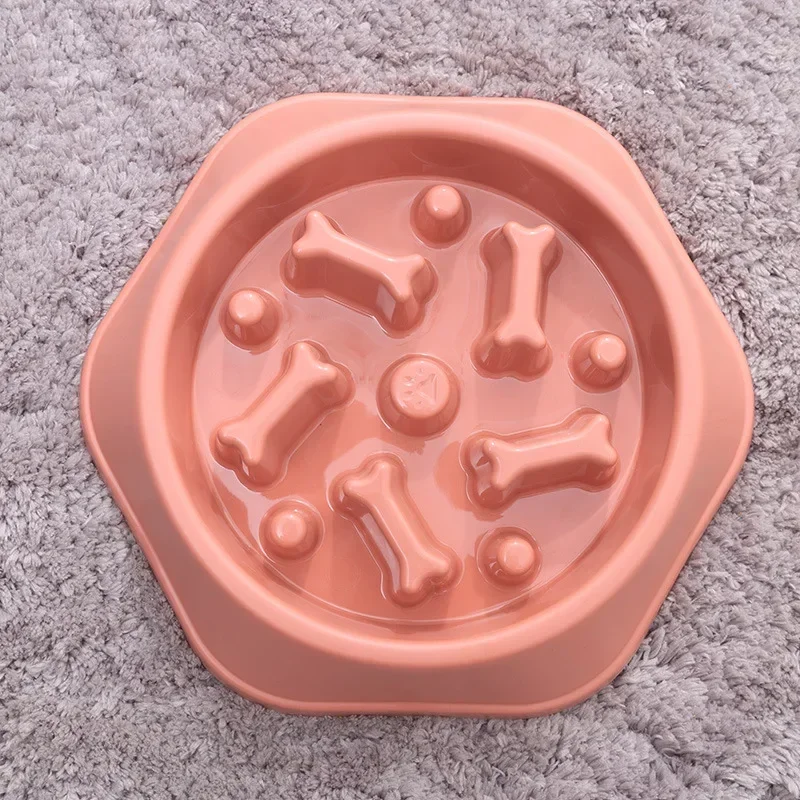 

Wholesale Pet Supplies New Anti Spill Dog Bowl Home Style Dog Bone Anti Choking Slow Food Bowl slow feeder dog bowl