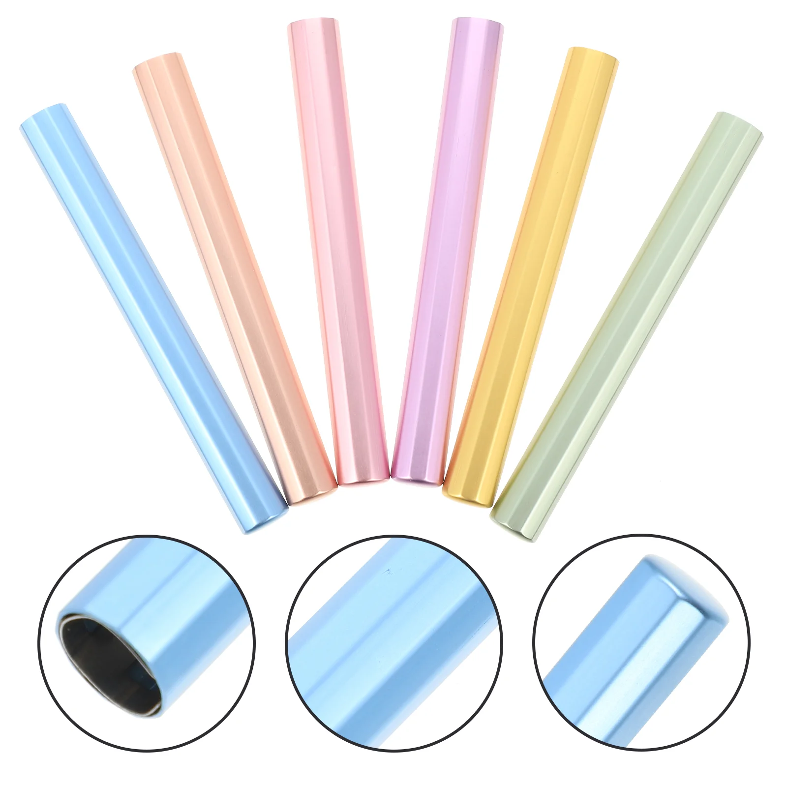 6 Pcs Nail Brush Pen Cap Sleeves Manicure Protection Caps Topper Toppers Miss