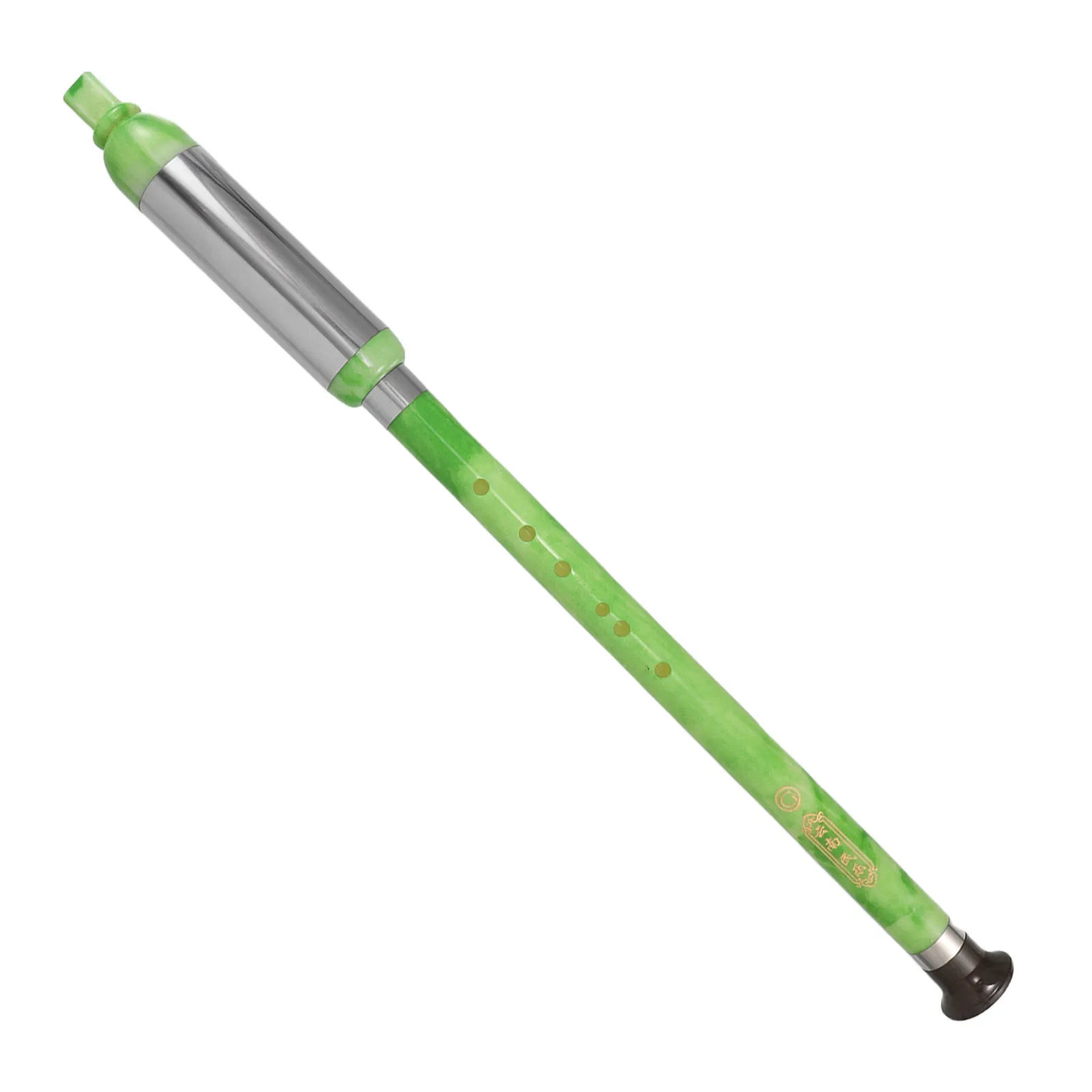 

Green Vertical Bawu Flute Traditional Chinese Musical Instrument For Beginners Tuned Music Lovers