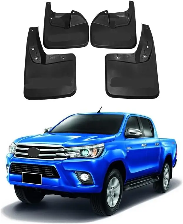 

Крутые автомобильные 4 шт. автомобильные брызговики для Hilux Vigo Revo 2015-2021, брызговики, брызговики, крыло, защита переднего и заднего колеса