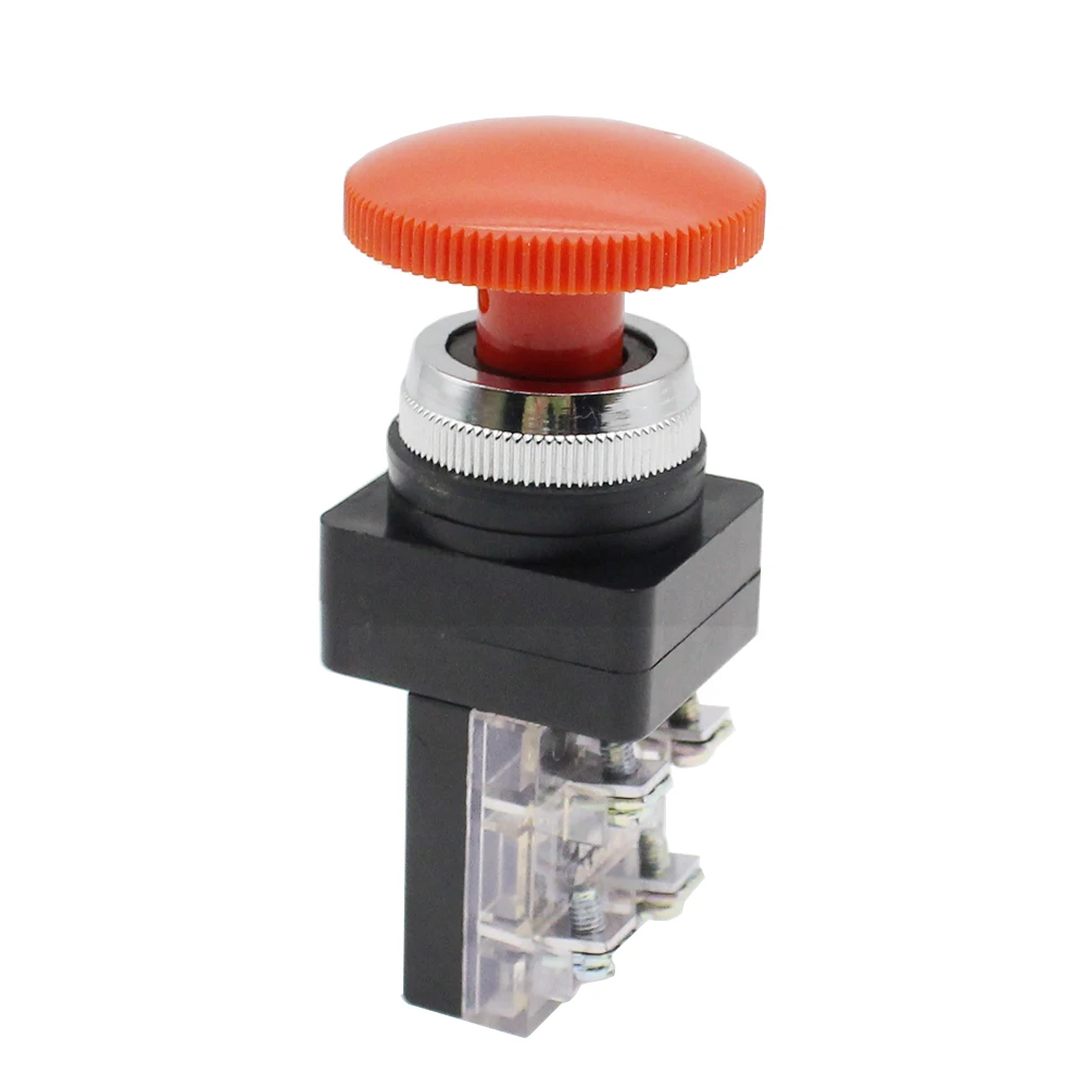 

Elevator emergency stop switch accessories TBK-30 Bowl cut emergency stop self-locking rotary reset head button switch 25/30MM