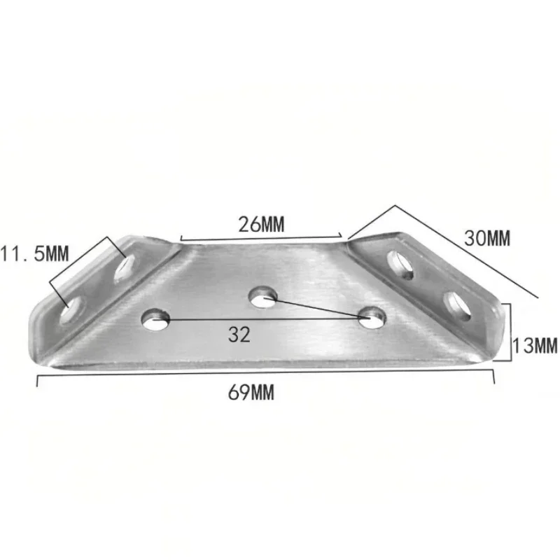 10/1 set stainless steel thickened corner code multifunction reinforcement right angle fixed bracket cabinet furniture connector