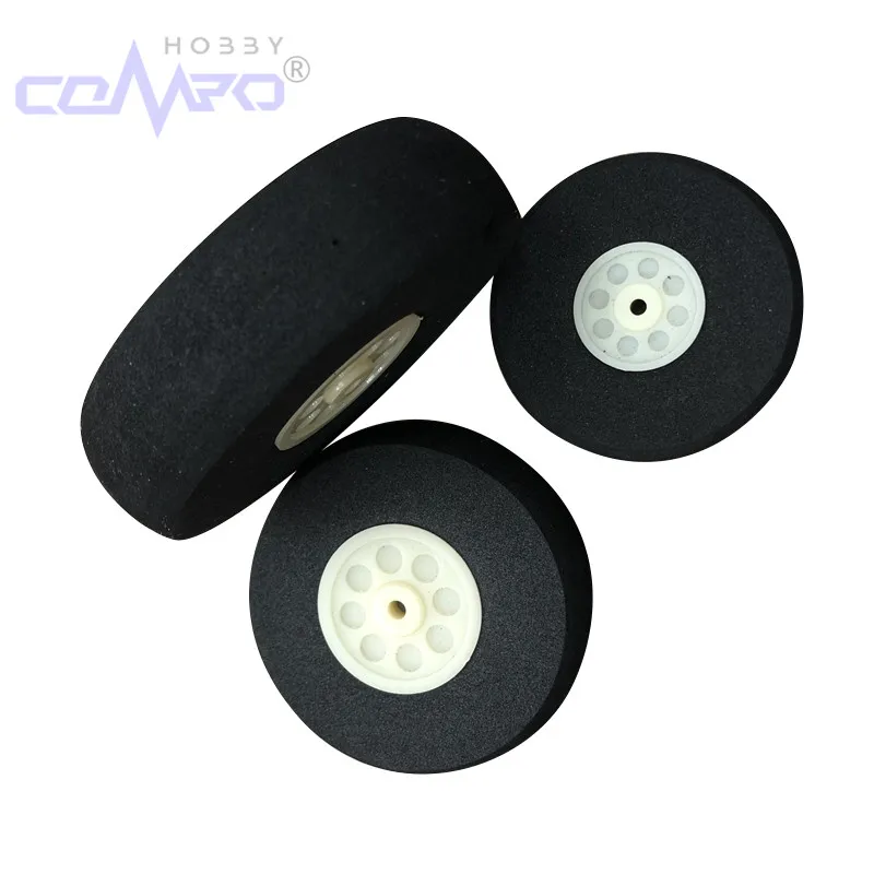 2Pcs Landing Gear Light Foam Sponge Wheels Dia 25mm-110mm Miniature Tire For KT Foam Fixed Wing RC Aircraft Model Plane Replace