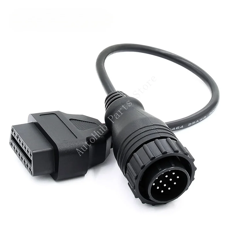 

10 штук 14-контактных диагностических кабелей-адаптеров OBD, разъем OBD2 (женский) на 14-контактный (мужской) CPC для автомобильного сканера