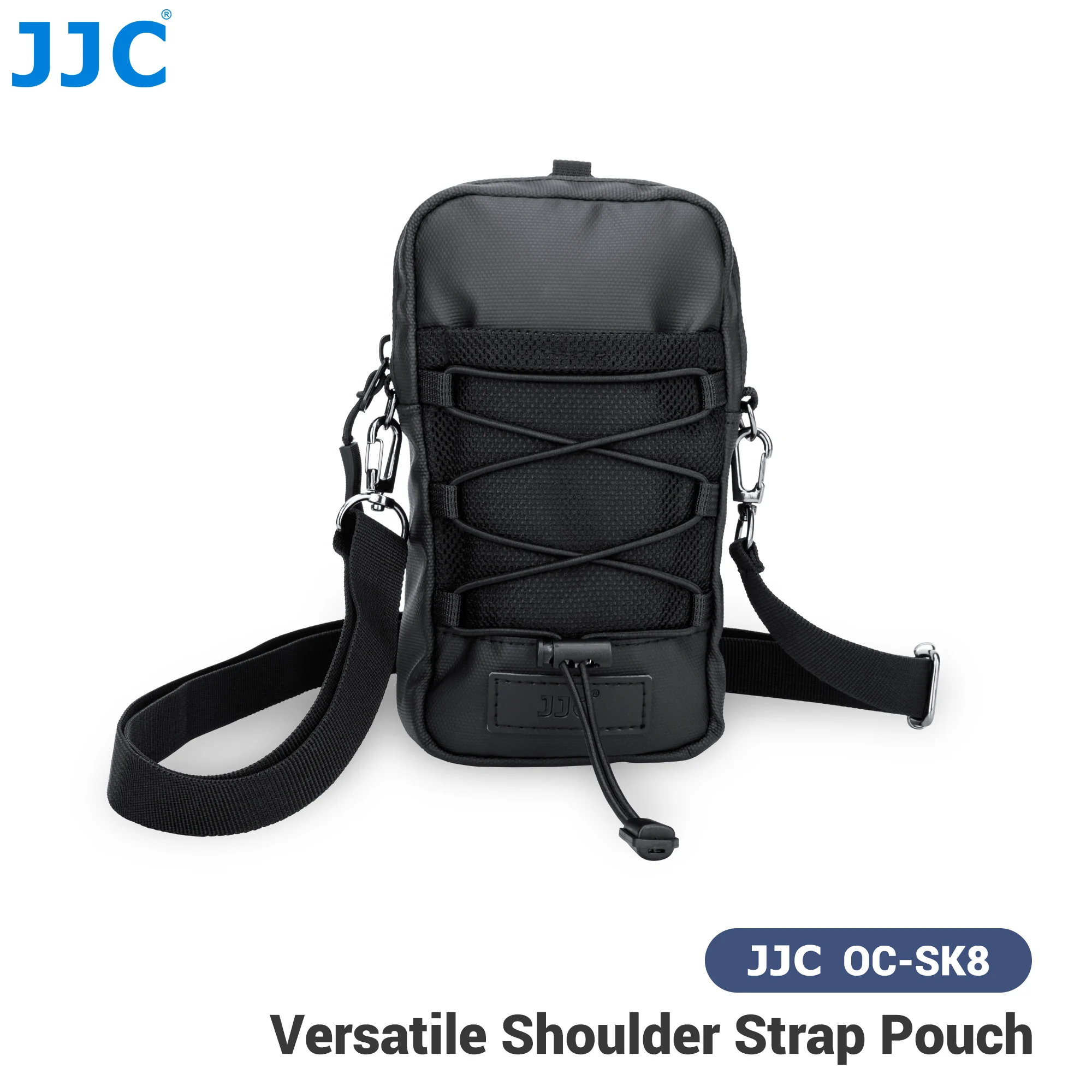 

JJC Backpack Strap Pouch Smartphone Action Camera Strap Pack Backpack Attachment Bag With Top hook for Outdoor Hikers