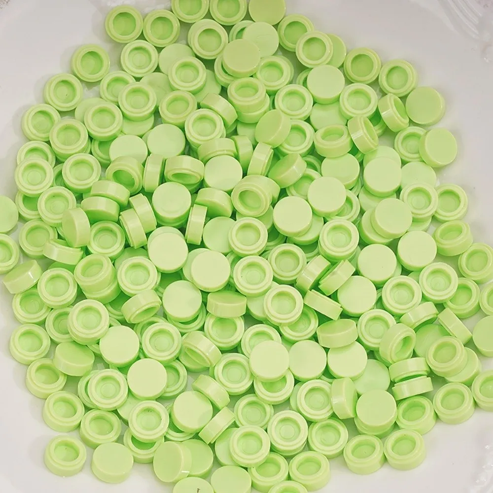 Smooth Surface Granules Beads Filler Hollow Back Round Shape Craft Filler Pellets Multicolor Craft Filler Inserts
