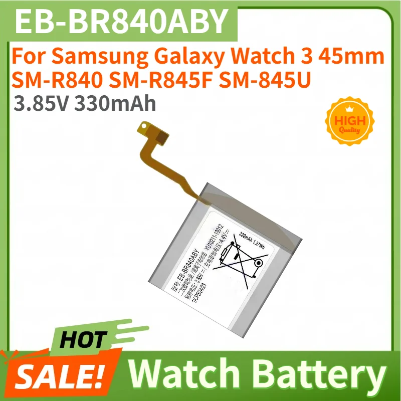 EB-BR840ABY Battery For Samsung Galaxy Watch 3 45mm SM-R840 SM-R845F SM-845U High Quality Replacement Battery 3.85V 330mAh