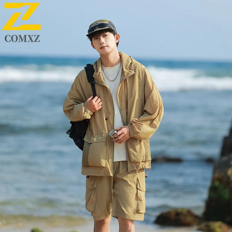 

Ultra UV Protection Hoodie Jacket Couple's UPF100+ Lightweight Breathable Skin Coat with Fashion Detachable Hood for Outdoor