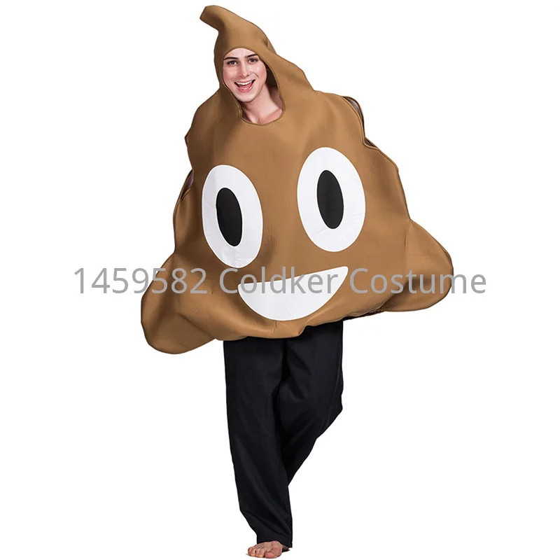 Adulto divertente rotolo di carta cacca stampa 3D abbigliamento Cosplay per Halloween Cos Party Roll carta velina toilette Costume di carnevale