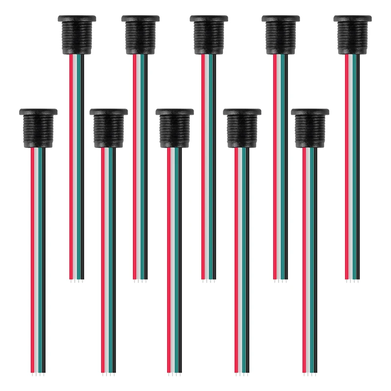 10pcs Type-C Female Socket Connector Waterproof Jack Female Charging Port 3A USB-C Charger Plug Socket(4pin Without Terminal)