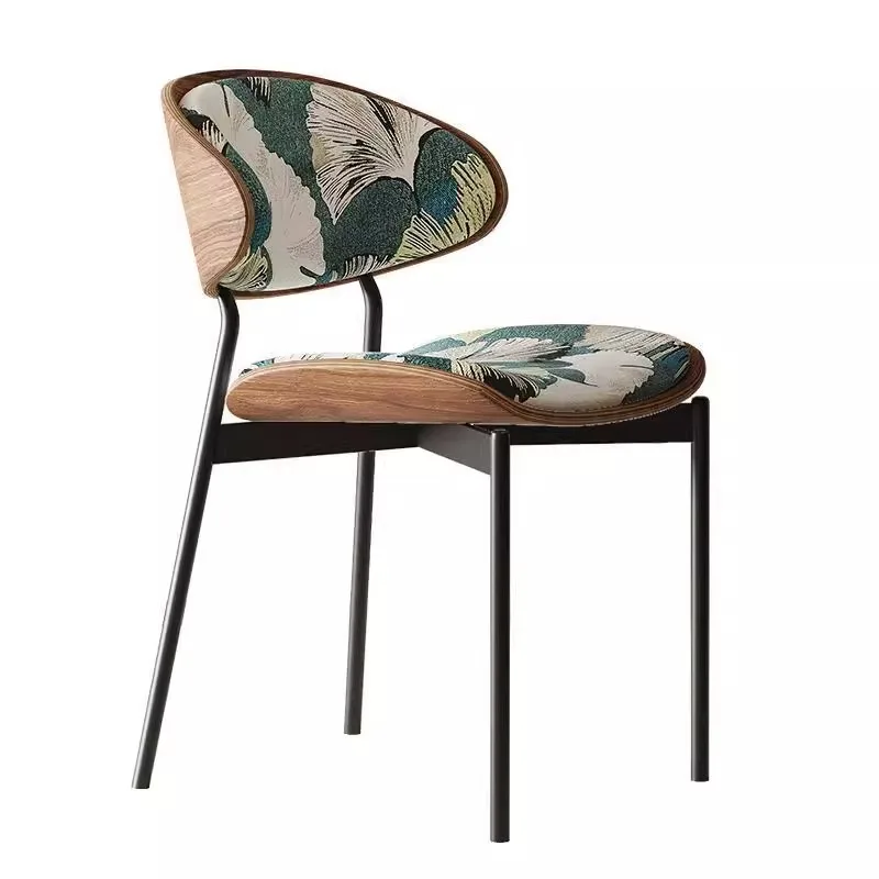

Nordic dining chair Italian minimalist designer home backrest