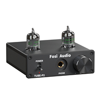 Fosi Audio P2 integrated Portable Headphone Amplifier Vacuum Tube Amp Mini HiFi Stereo Audio with Low Ground Noise for Headphone