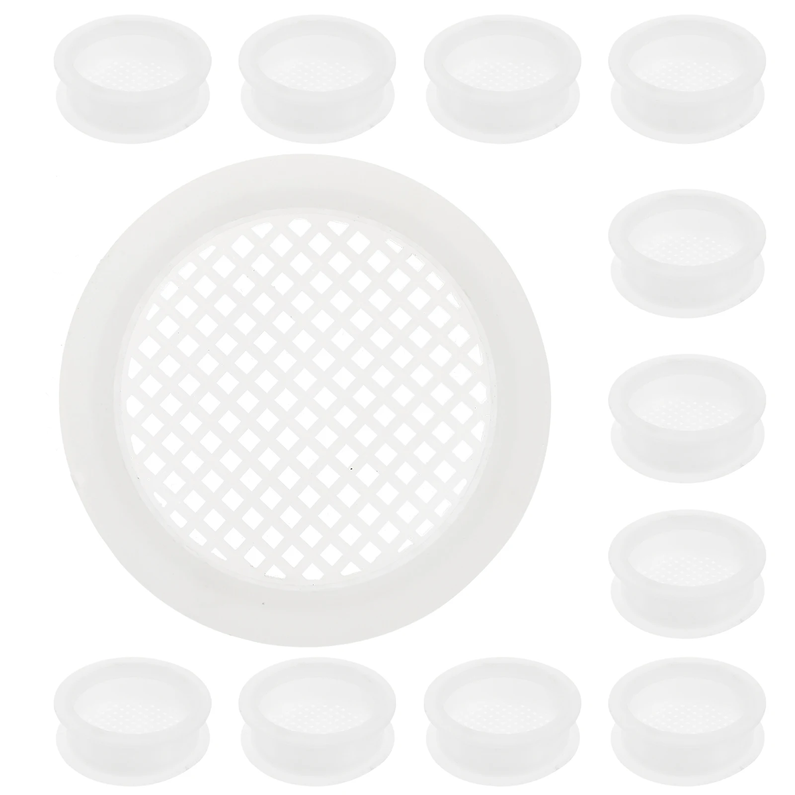 

20 шт., вентиляционные отверстия для шкафа, круглые вентиляционные сетчатые отверстия, мебельный шкаф, круглые вентиляционные отверстия, компактные, простая установка