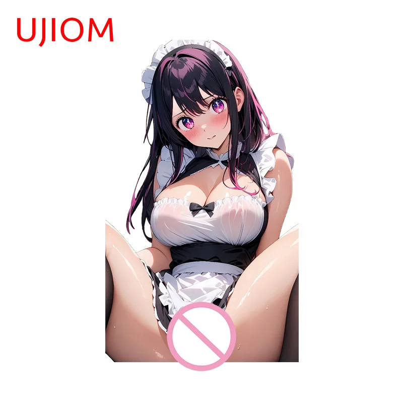 UJIOM 13cm X 7.8cm Heitai Hoshino Ai Wall Stickers Seductive Adult Game Room Wallpapers Decor Decals Amusing Laptop Door Chambre