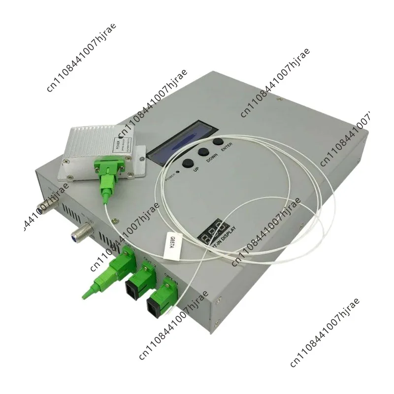 1550nm mini CATV  Fiber Optical Laser Transmitter with 2 Output 10mw 20dbm