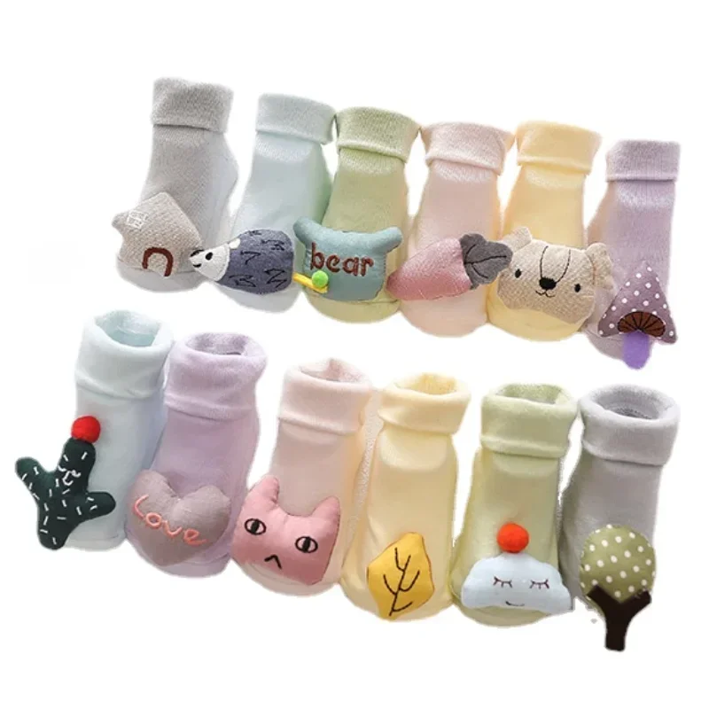 Baby Anti Slip Floor Socks Cotton Kids Sport Socks Shoes Cute Cartoon Girls Boys Infant Socks Children's Clothes Accessories