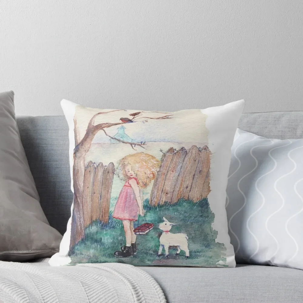 Mary Had a Little Lamb Throw Pillow Luxury Sofa Cushions Decorative Cushions pillow