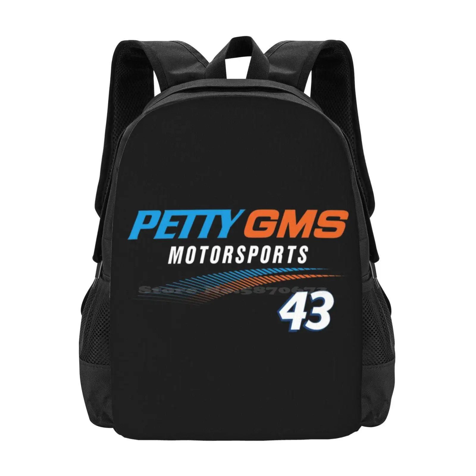 Petty Gms Motorsports 2022 Erik Jones #43 Pattern Design Laptop Travel School Bags Petty Gms Erik Jones Nextgen 43