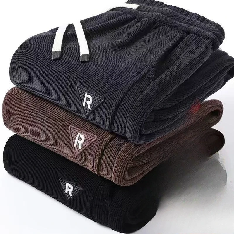 الشتاء الدافئة الصوف سميكة سروال قصير Sweatpants الرجال Sweatpants العصرية طماق غير رسمية متعددة الاستخدامات