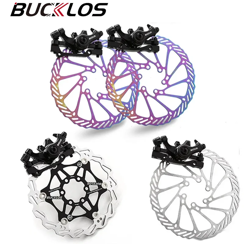 

BUCKLOS Disc Brake Caliper 160/180/203mm Bicycle Brakes Rotor Aluminum Alloy Mechanical Brakes Calipers Cycling Accessories
