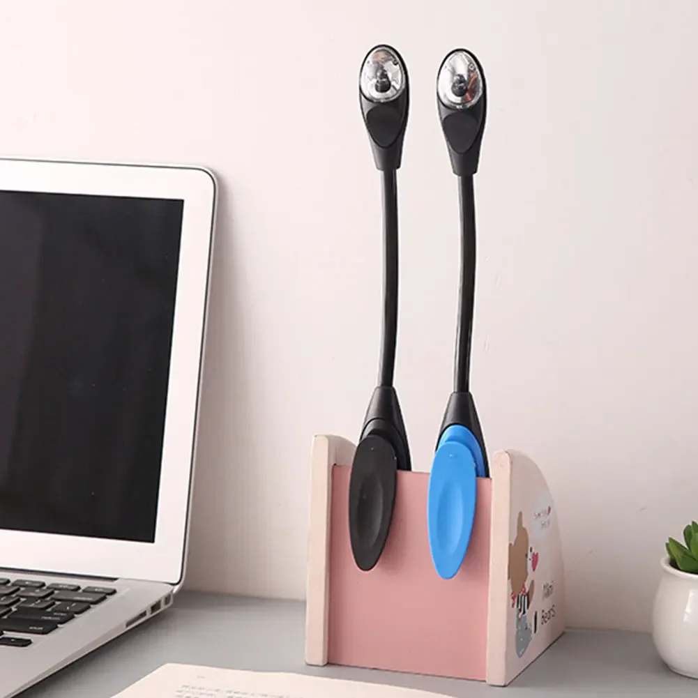 クリップ付きの柔軟なミニLEDデスクランプ,フレキシブルブックライト,旅行,寝室,USB