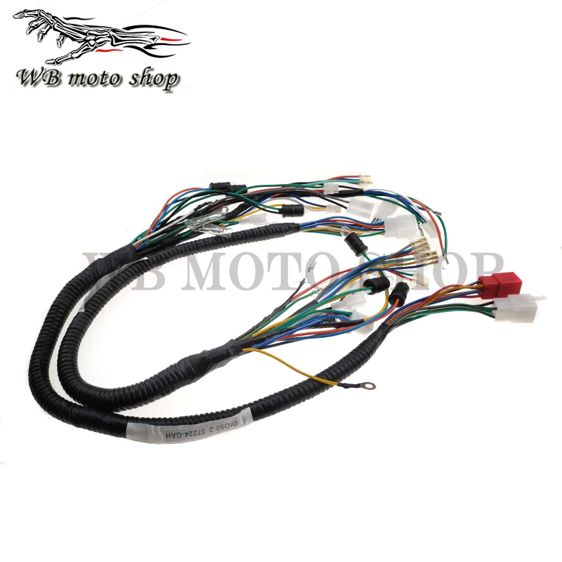 motorcycles electric full assembly spare parts entire vehile cable wire line for Honda DIO AF17 AF18 AF25 AF27 AF28 ZX AF34 AF35