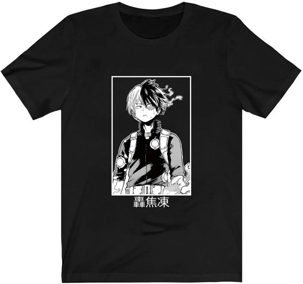 BNHA Shirt Todoroki Shoto T-Shirt Plus Ultra Graphic Tee for Men and Women