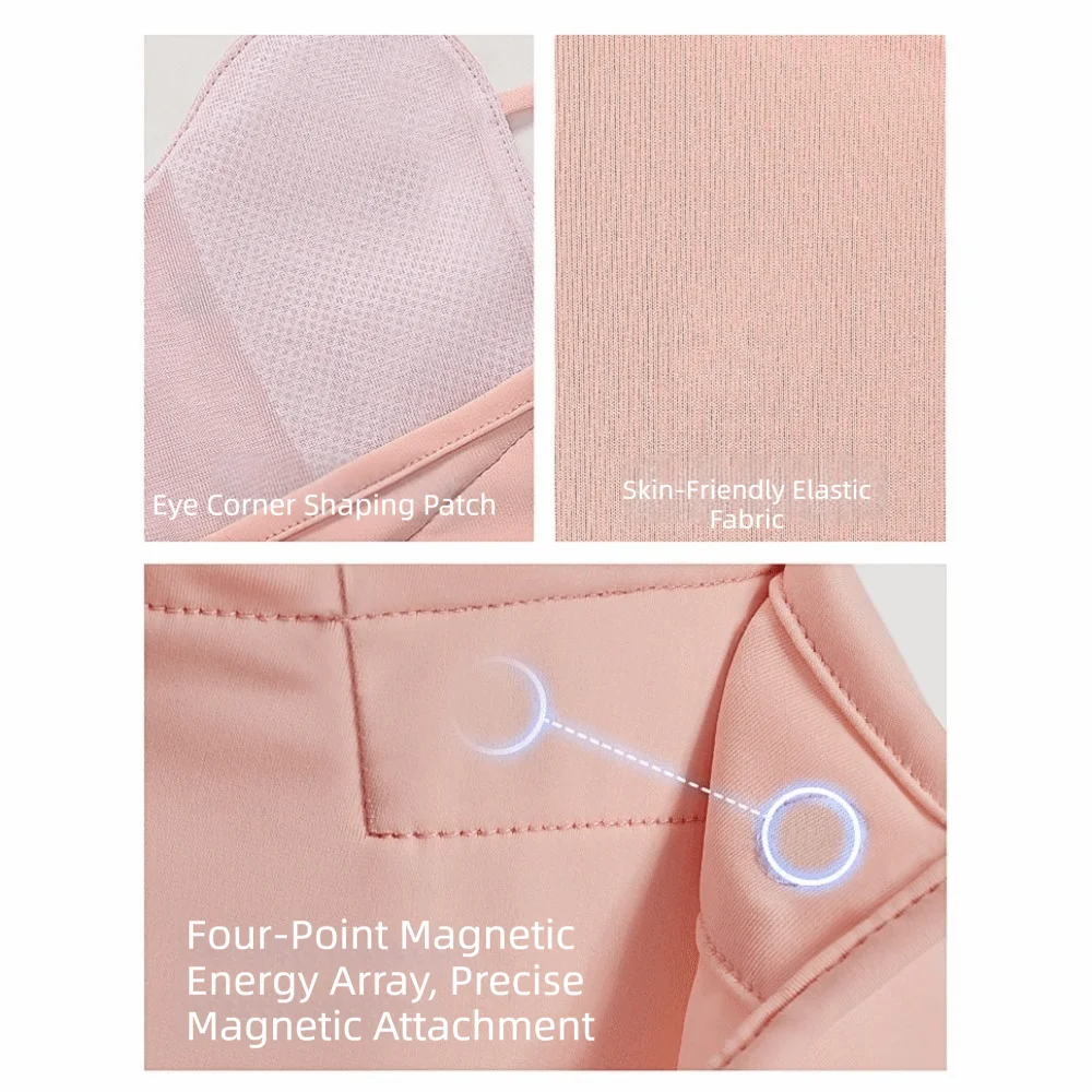 

Elastic Summer Ice Silk Mask Magnetic Open Style Sunscreen Mask Thin Breathable Sunscreen Face Scarf Women/Girls