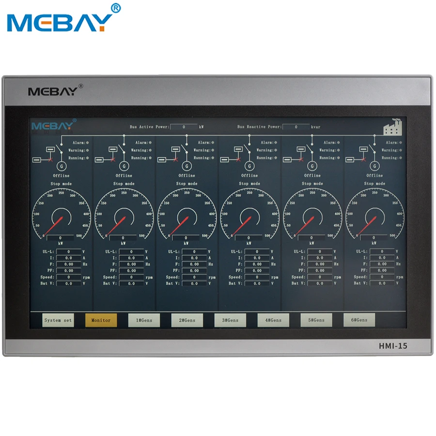 

Дисплей модуля управления генератором удаленного генератора Mebay HMI-15
