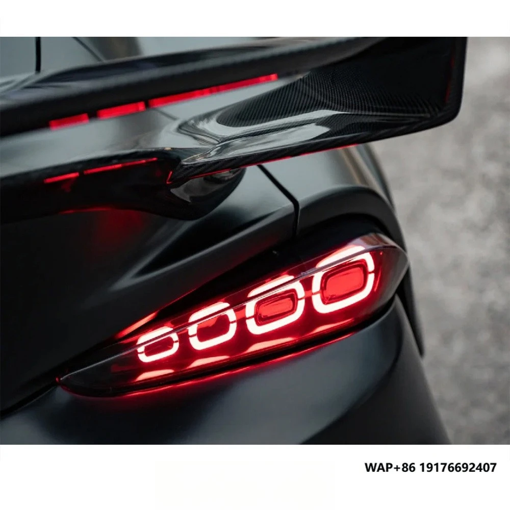 المصابيح الخلفية السوداء المدخنة لسيارة Toyota GR Supra MK5 المصد الخلفي الذيل مصباح الضوء الخلفي