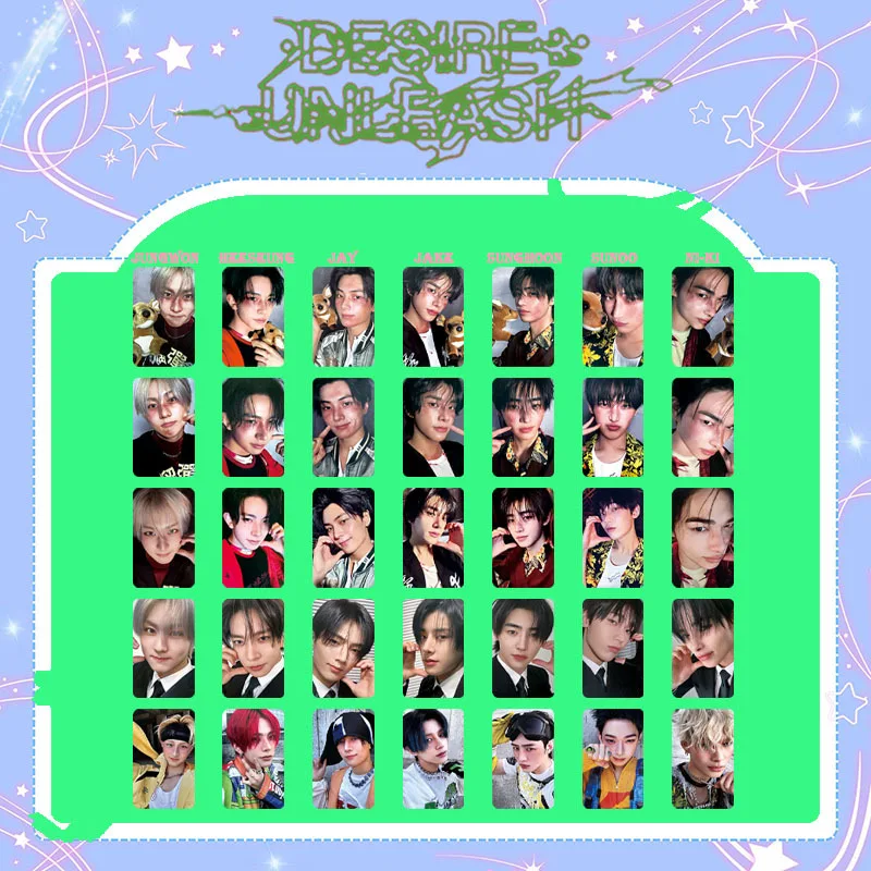 

5Pcs/Set Kpop JAY JAKE NI-KI WVS K4 OUTSIDE Ver Selfie Cards DESIRE: UNLEASH Album Sunoo Sunghoon HEESEUNG Photocards Fans Gifts