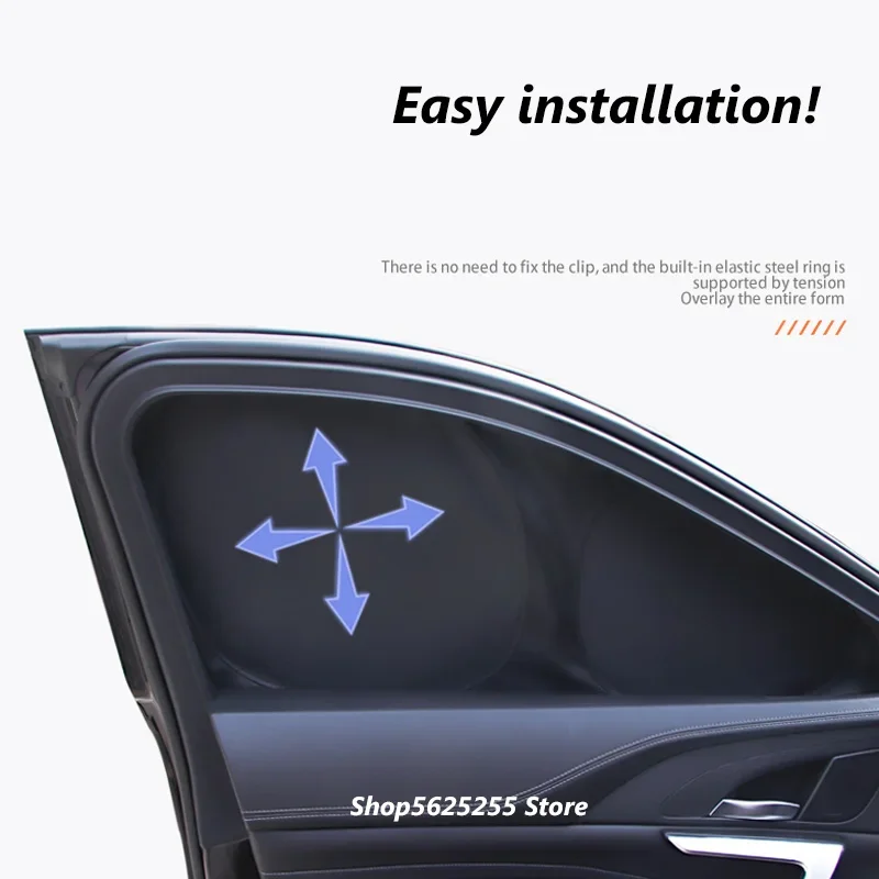 Car Sunshade Cover For Toyota RAV4 XA50 2019 2020 2021 Window Sunscreen Opaque Cool Down Shading Netting Black Cover 2014 2018