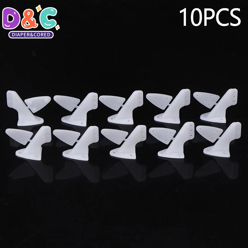 10 Pcs Plastic Pin Horn/ Zip Horns Without Screws 3 Hole/4 Hole RC Airplanes Parts Electric Planes Foam Model Accessories