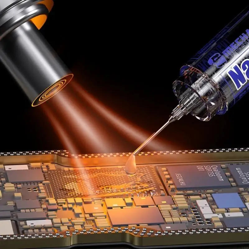 10CC لحام الجريان لصق للإلكترونيات PCB IC رقاقة الهاتف المحمول LED بغا إصلاح عالية الأداء أداة لحام Y4QC #2