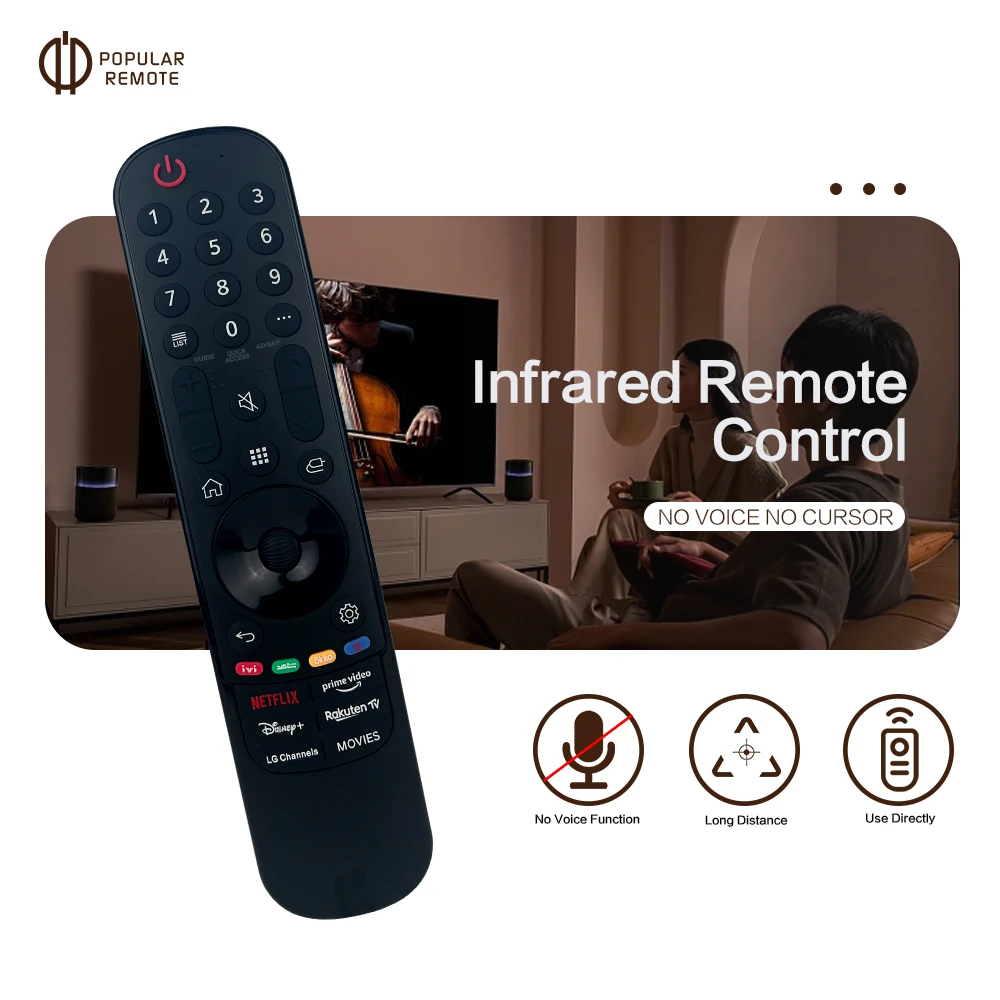 MR21GA for 2021Magic Remote NO Pointer NO Voice Function Replacement for MR21 UHD OLED QNED NanoCell 4K 8K Smart TV