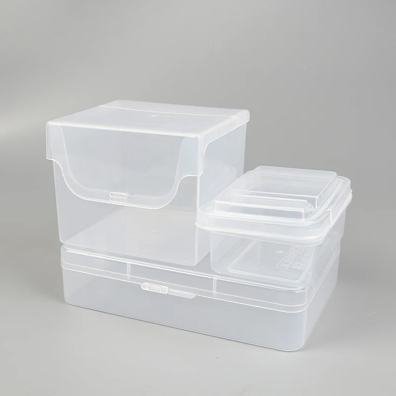 Organizzatore da tavolo trasparente multifunzionale cartoline di grande capacità adesivi Star Chasing Flip Storage Box Subpackage Holder