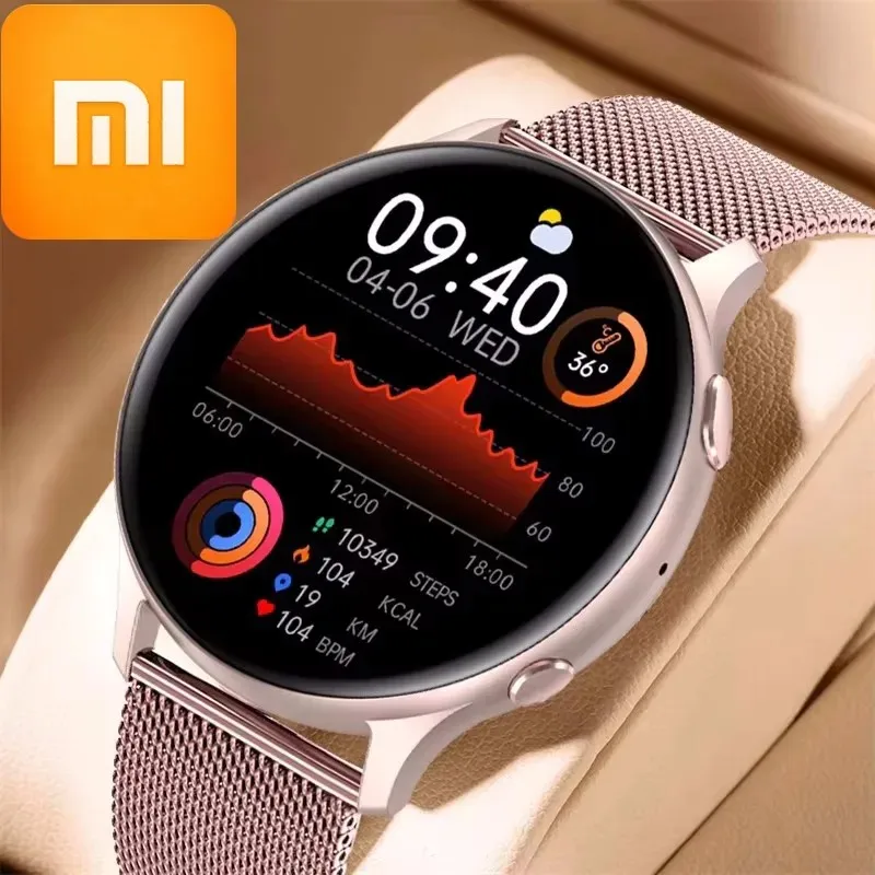 

XIAOMI Новые Bluetooth-смарт-часы для вызова, женские спортивные фитнес-трекеры, водонепроницаемые умные часы, большой HD-экран для телефона Huawei