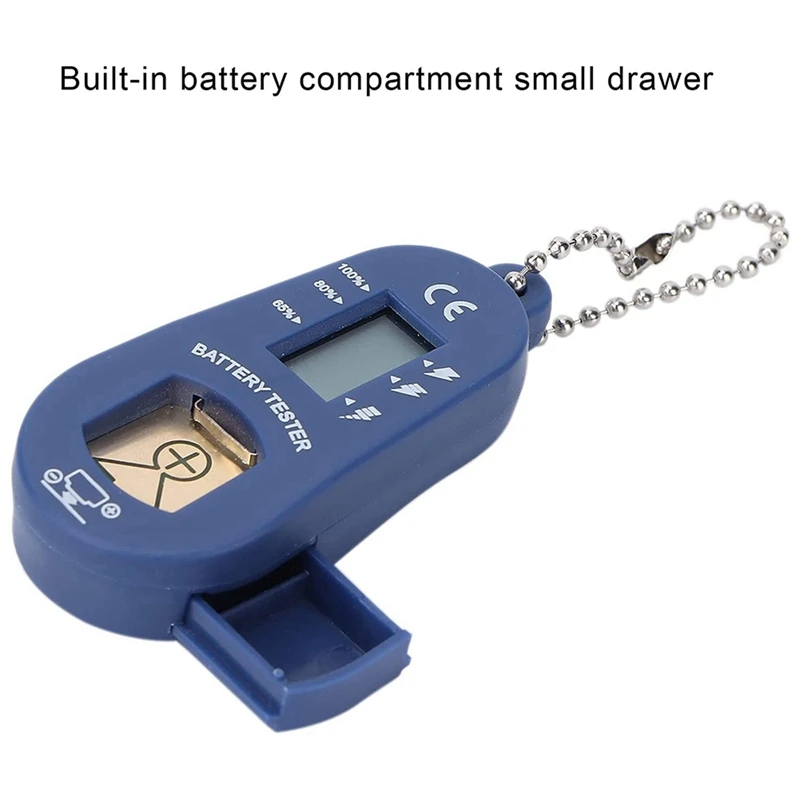 2X Button Battery Tester, Keychain Pocket Portable And Lightweight Battery Tester To Check Remaining Battery Power