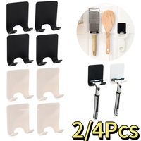 2/4PCS Punch Free Shaving Plastic Holder Men Plastic Blade Storage Shower Rack Hook Wall Shelf Bathroom Kitchen Accessories