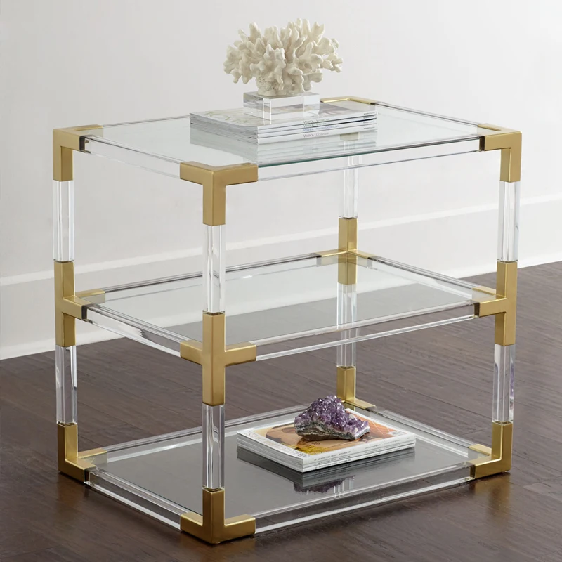 

Neo-classical bedside table, living room sideboard, simple post-modern acrylic side table, bedside table, designer small coffee