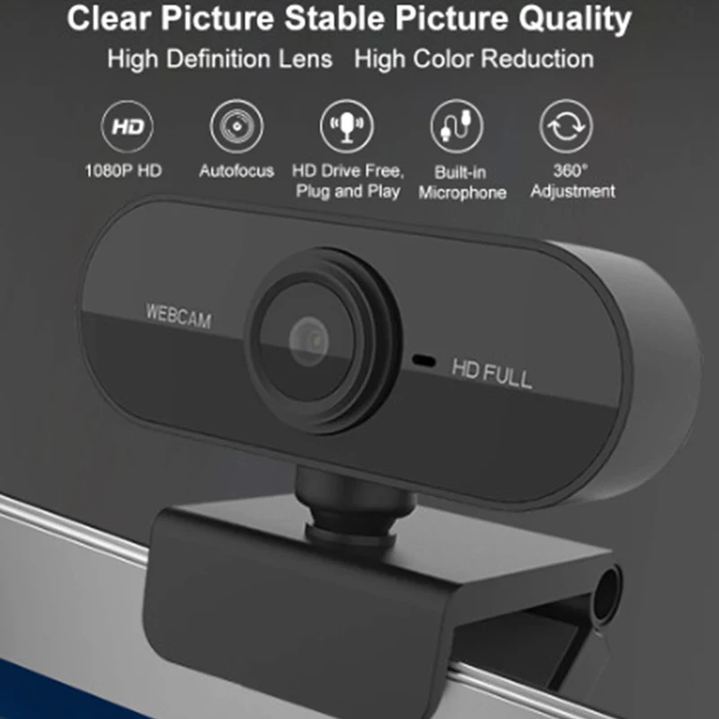 

Webcam 1080P Full HD Web Camera With Microphone USB Plug Web Cam For PC Computer Mac Laptop Desktop Mini Camera